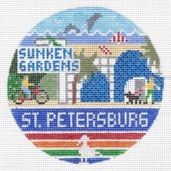 St. Petersburg Round Canvas