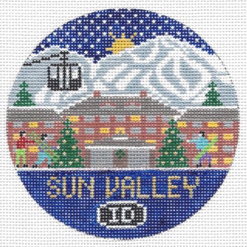 Sun Valley Round Canvas