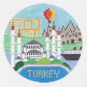 Turkey Round Canvas