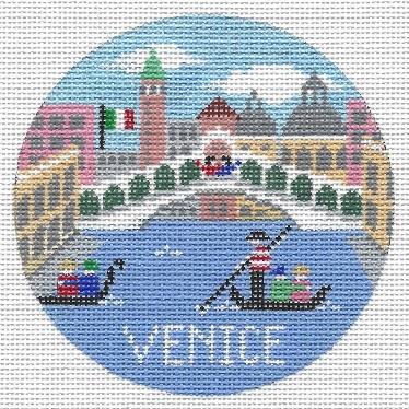 Venice Round Canvas