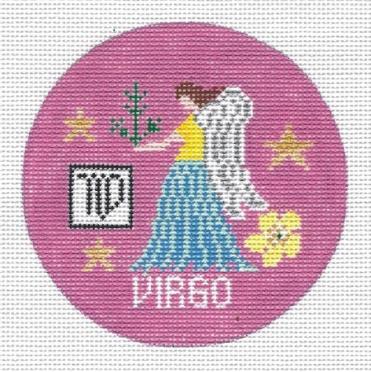 Virgo Zodiac Ornament Canvas