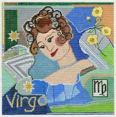 Virgo Zodiac Square Canvas