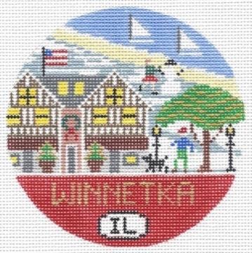 Winnetka Round Canvas