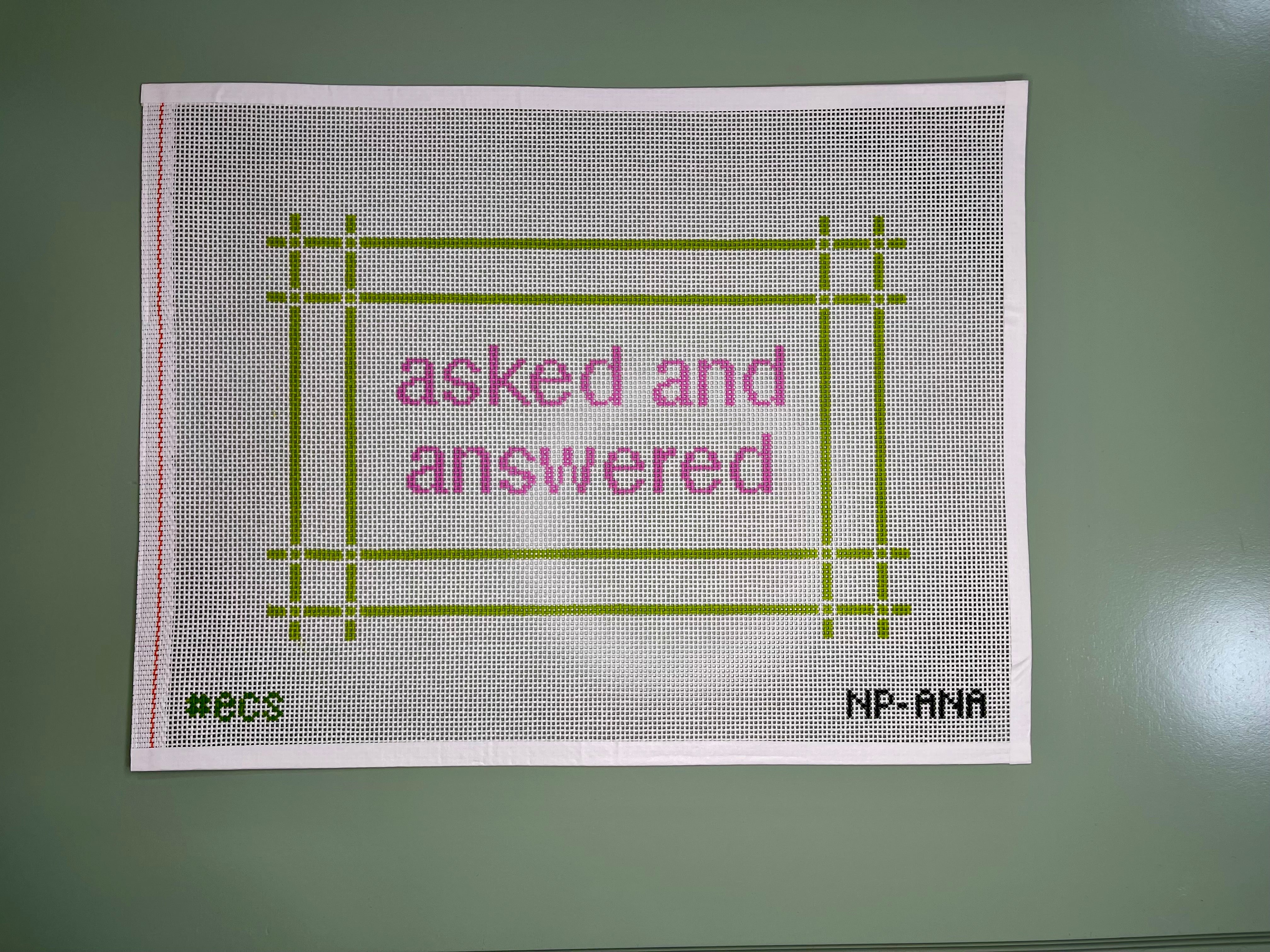 "Asked & Answered" Canvas