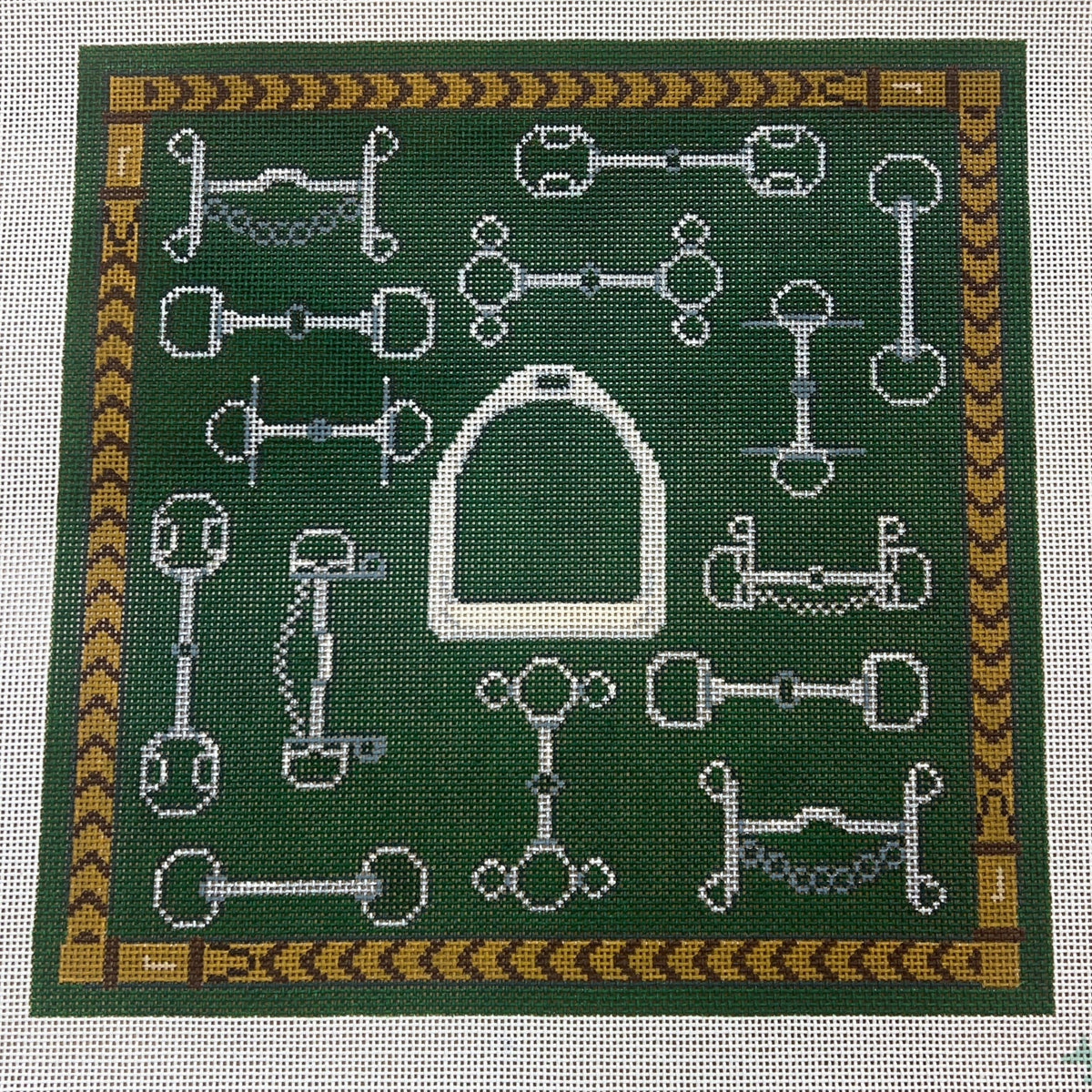 Bits and Stirrup Pillow