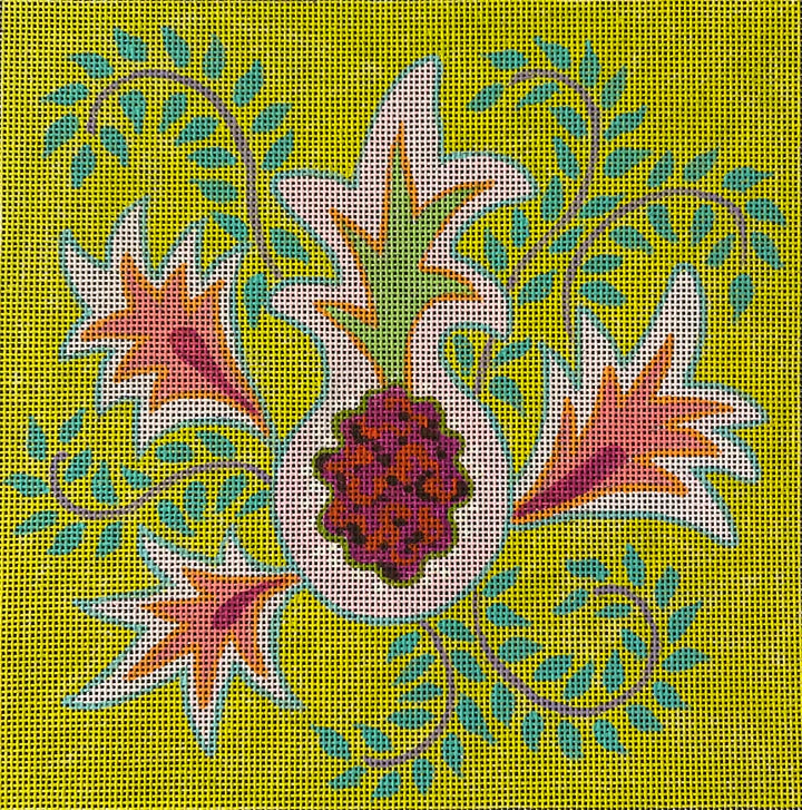 Pomegranate on Green