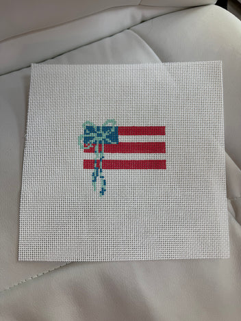 Flag with Bow Canvas