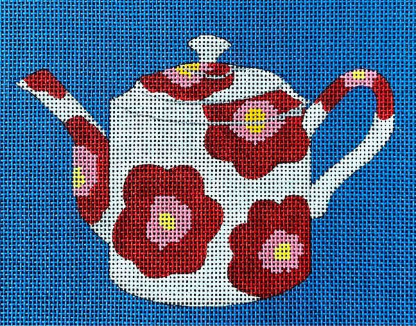 Floral Tea Pot Canvas