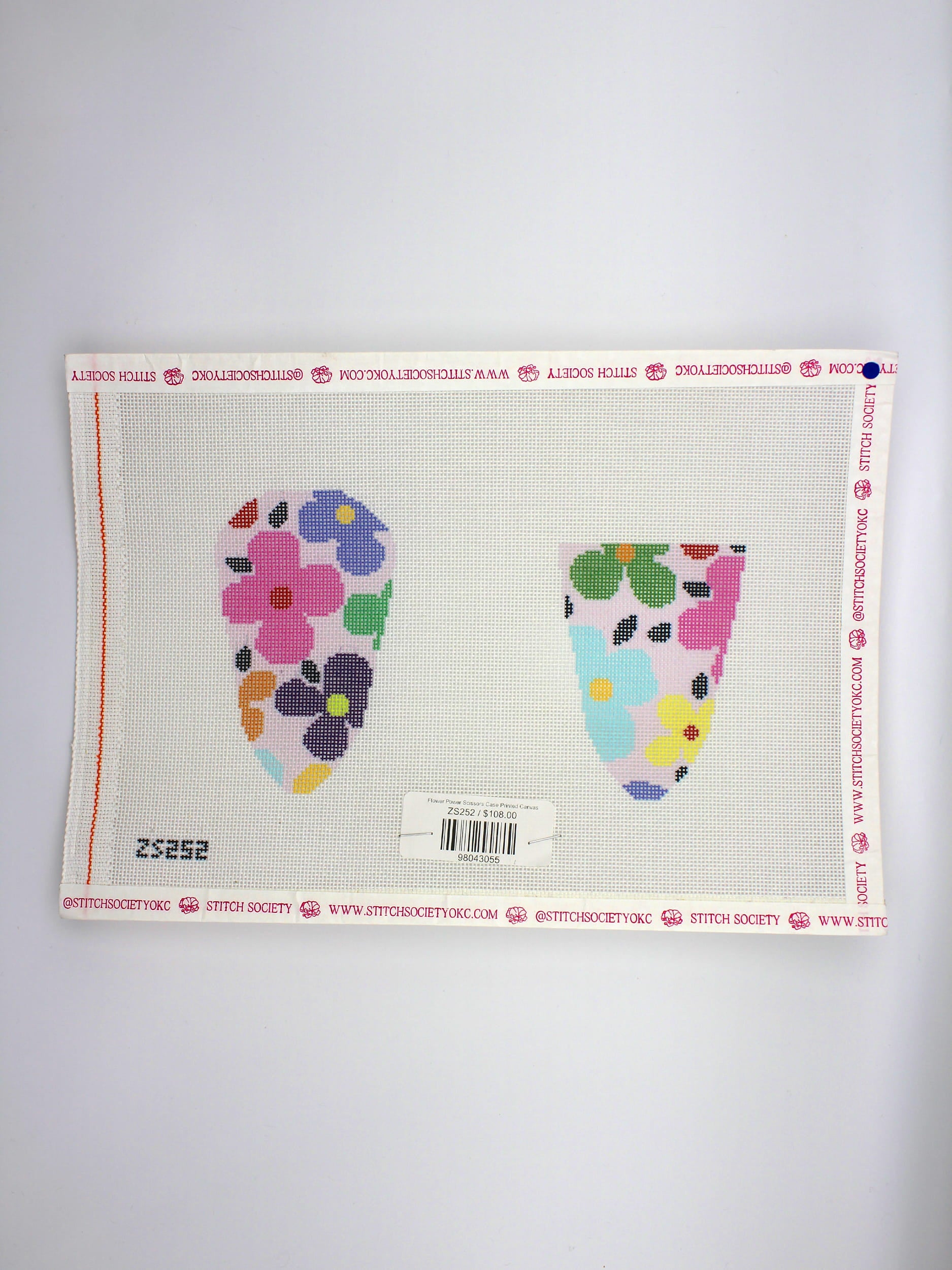 Flower Power Scissors Case Printed Canvas