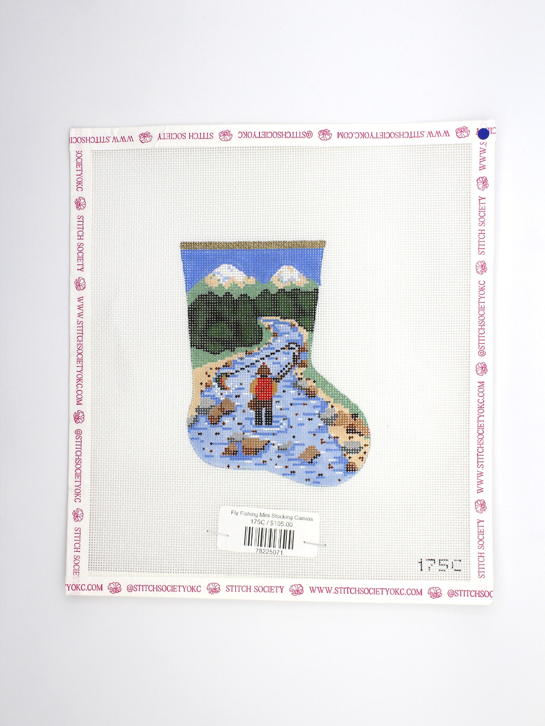 Fly Fishing Mini Stocking Canvas