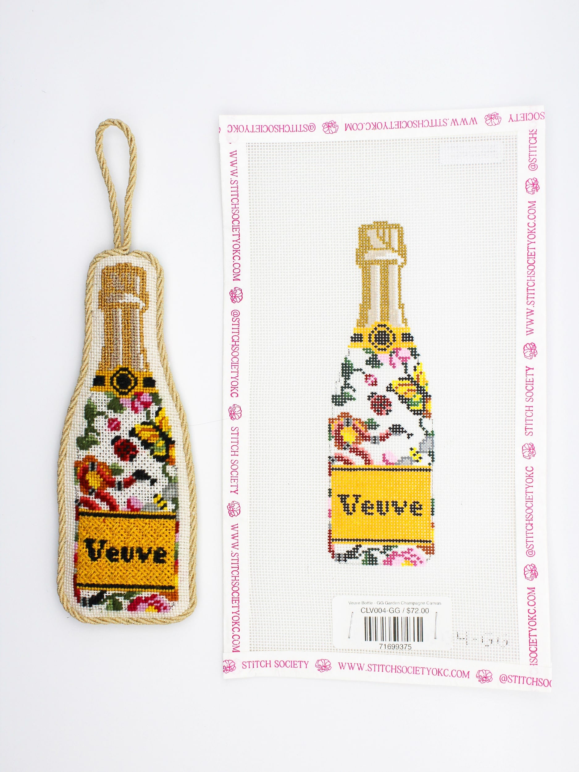 Veuve Bottle - GG Garden Champagne Canvas