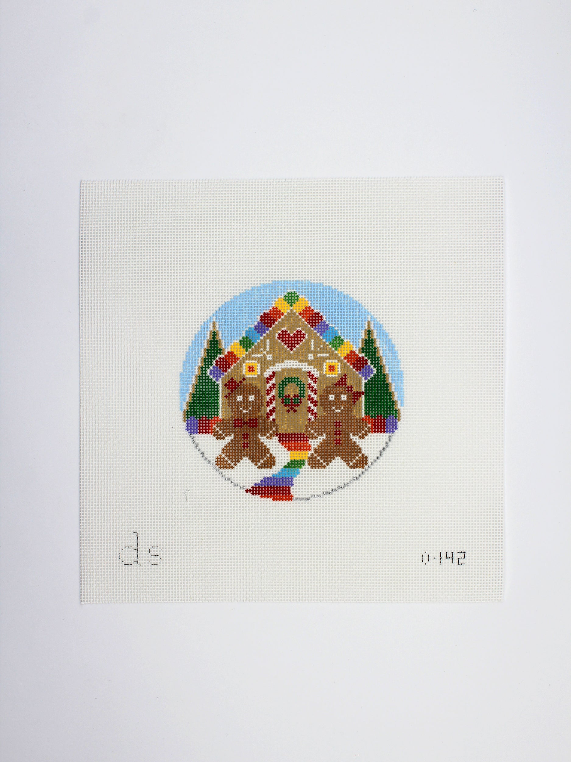 Gingerbread round Canvas