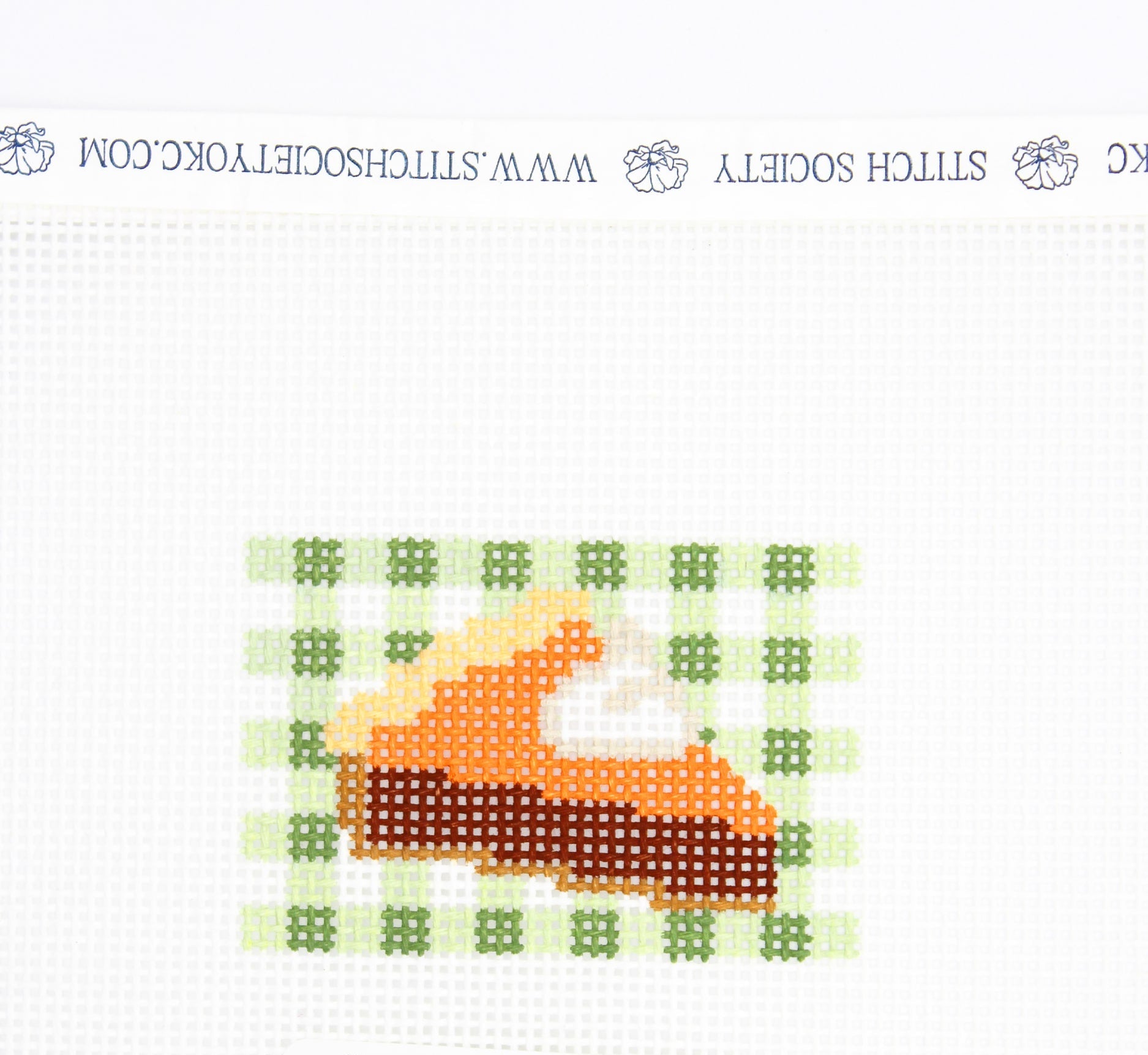 Gingham Pumpkin Pie Canvas