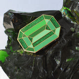 "The Dresden" Green Diamond Needle Minder