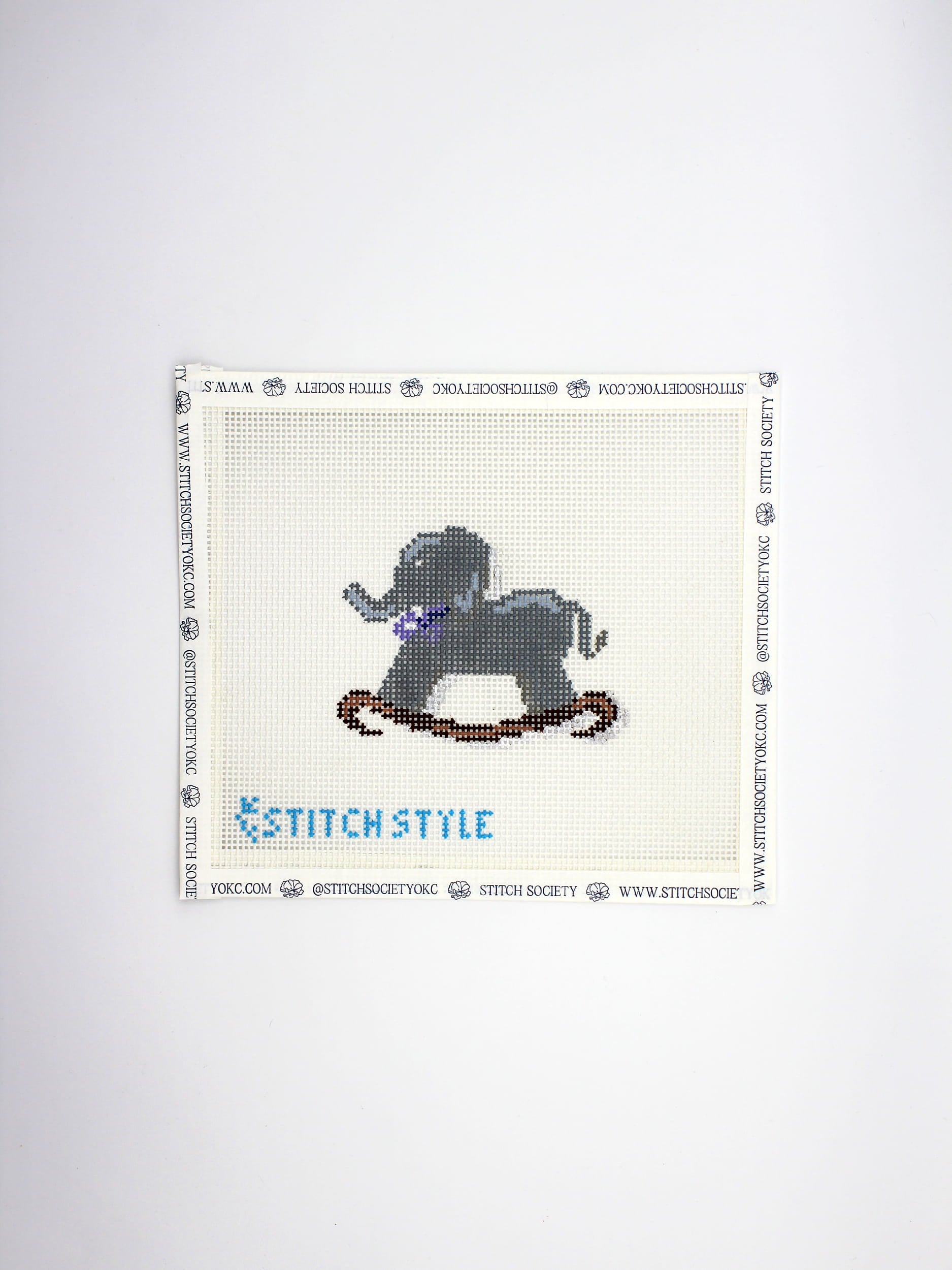 Grey Elephant Rocker Canvas