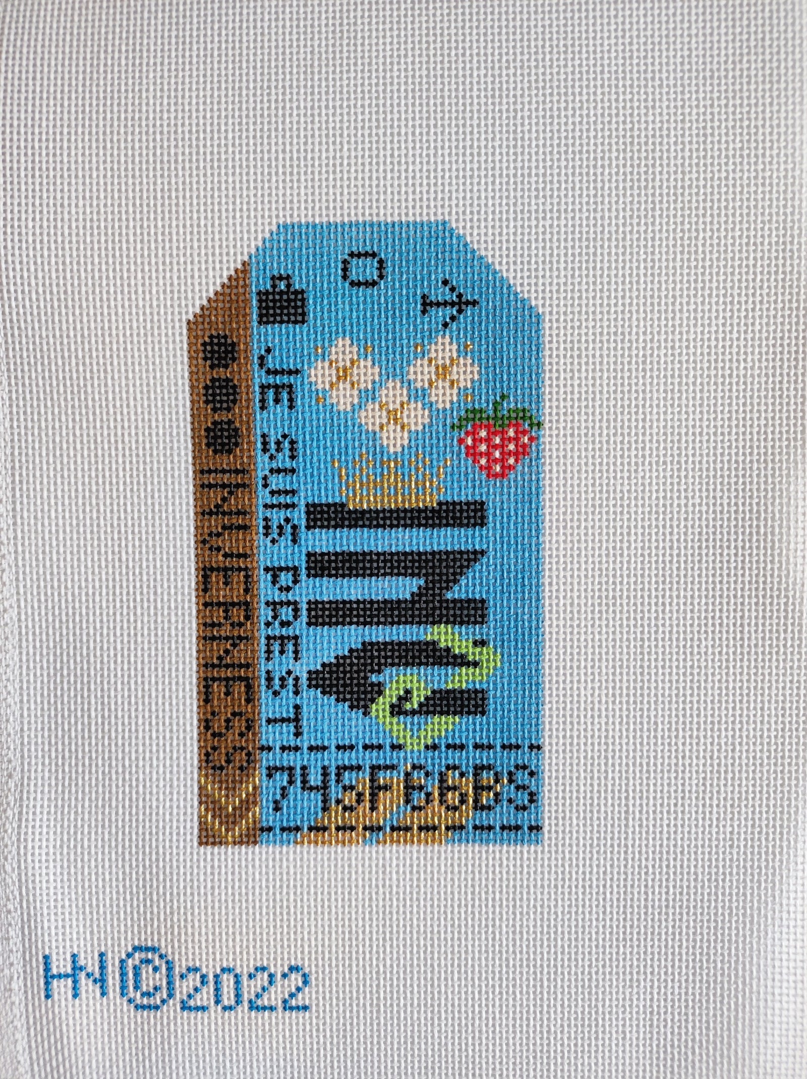 Inverness Retro Travel Tag Needlepoint Canvas