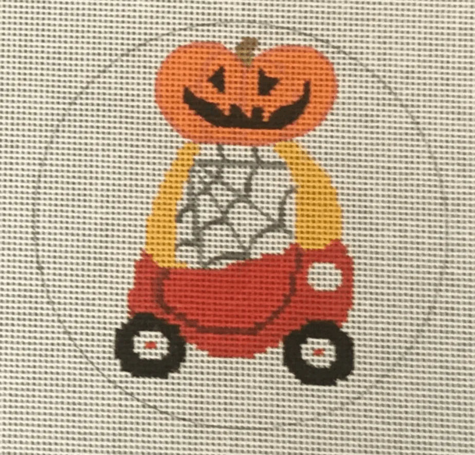 Halloween Little Tykes Car Canvas
