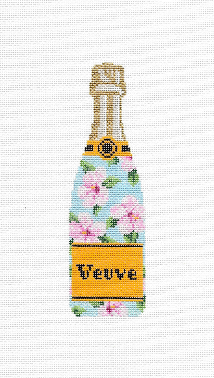 Veuve Bottle - Hibiscus Champagne Canvas