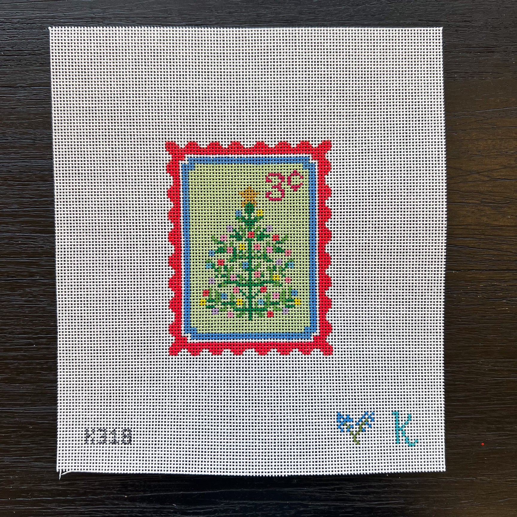Holiday Stamps Canvas - Tree
