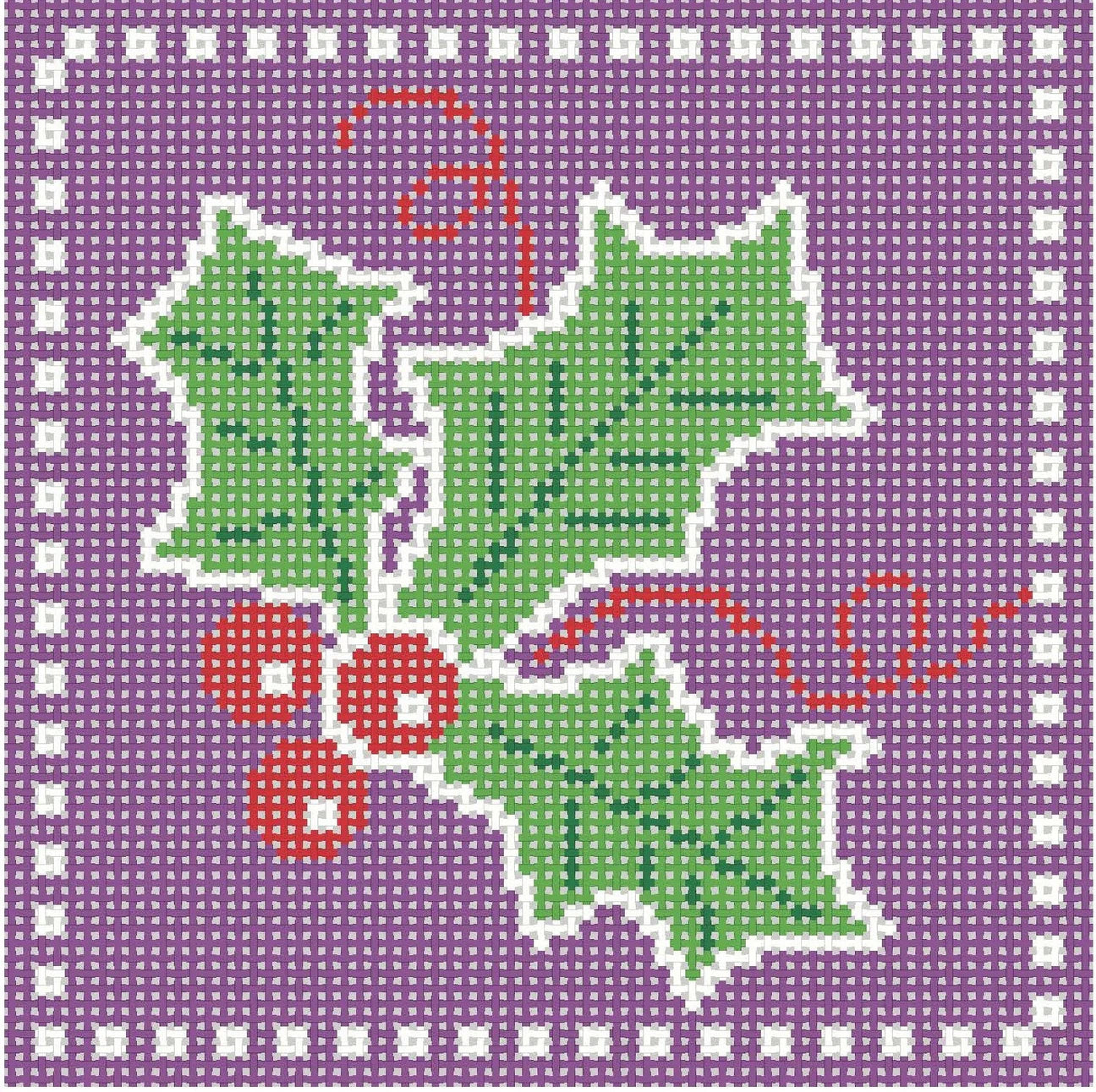 Holly Coaster - Periwinkle - K345 Canvas