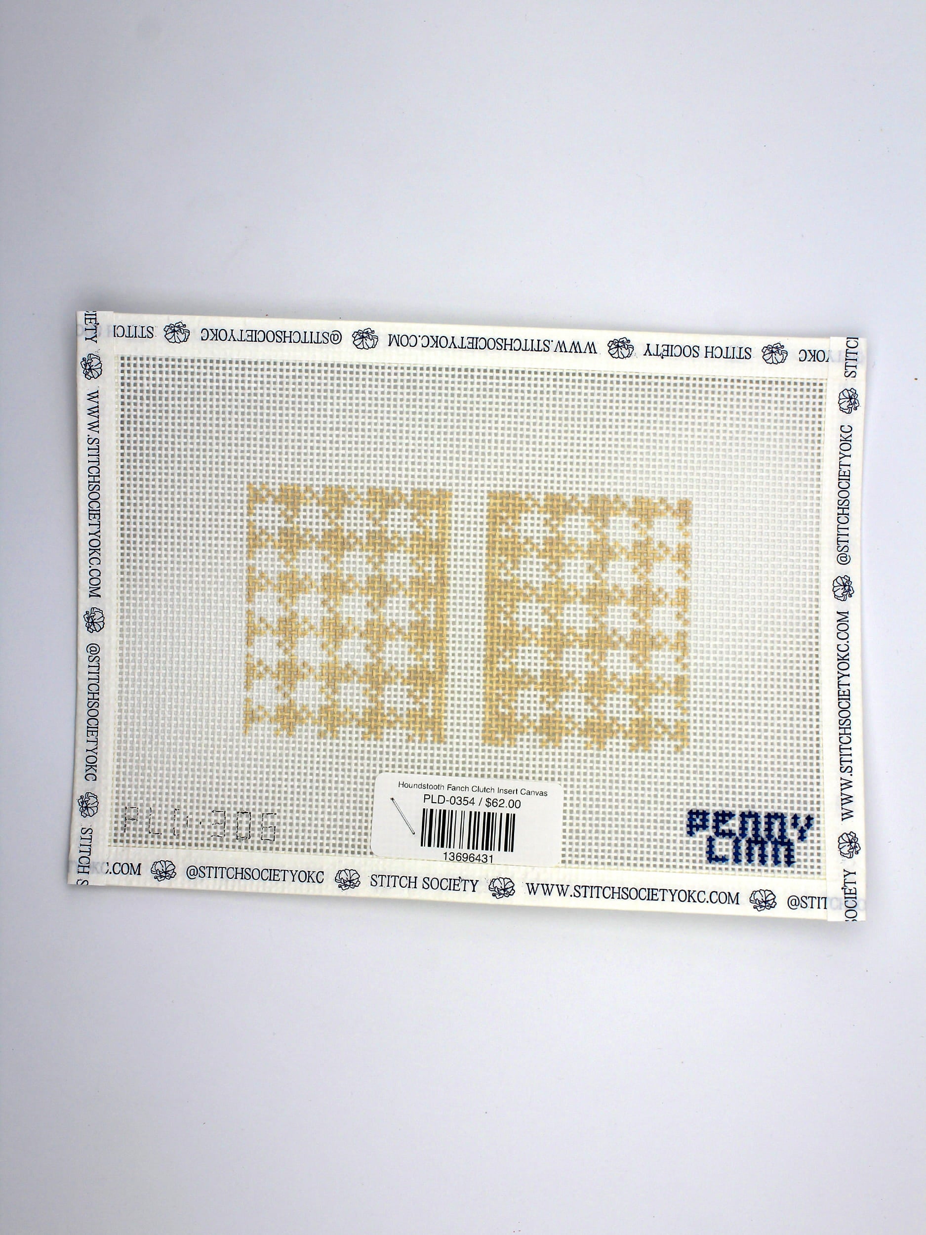 Houndstooth Fanch Clutch Insert Canvas