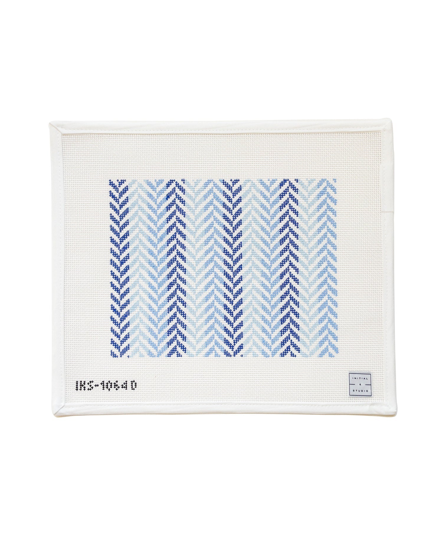 Herringbone Clutch Canvas - Blue