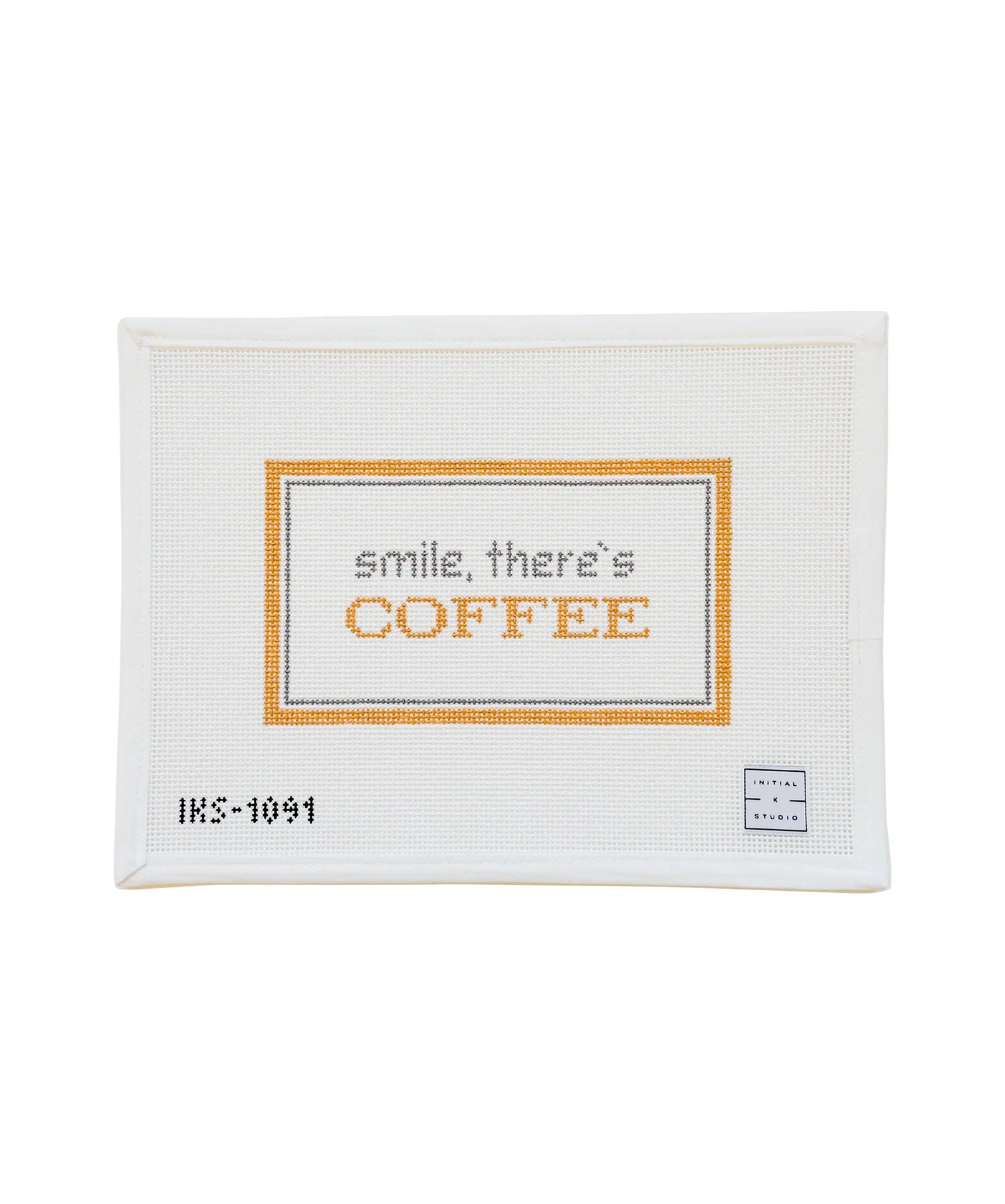 Smile There's Coffee Canvas