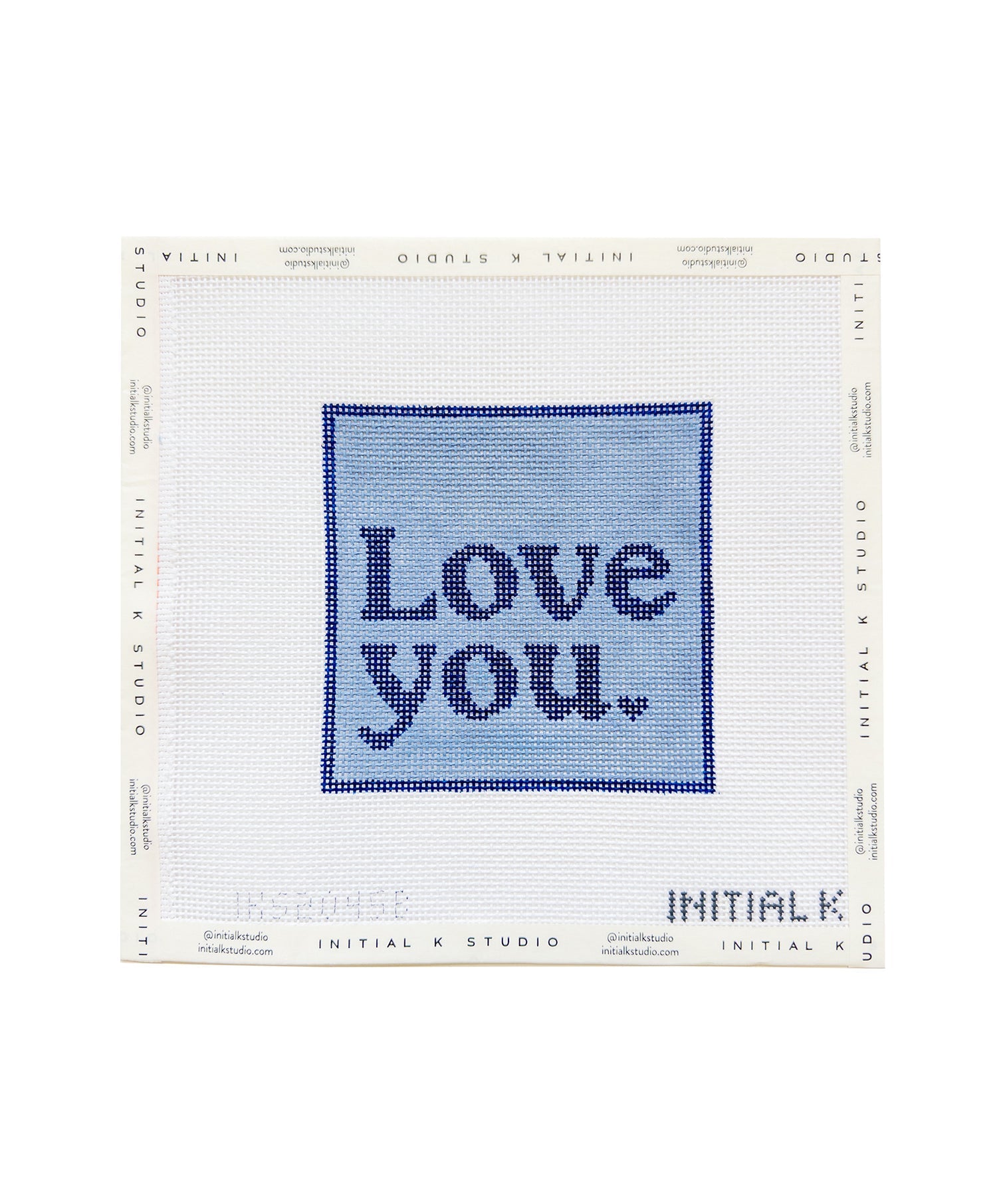 Love You Blue Canvas