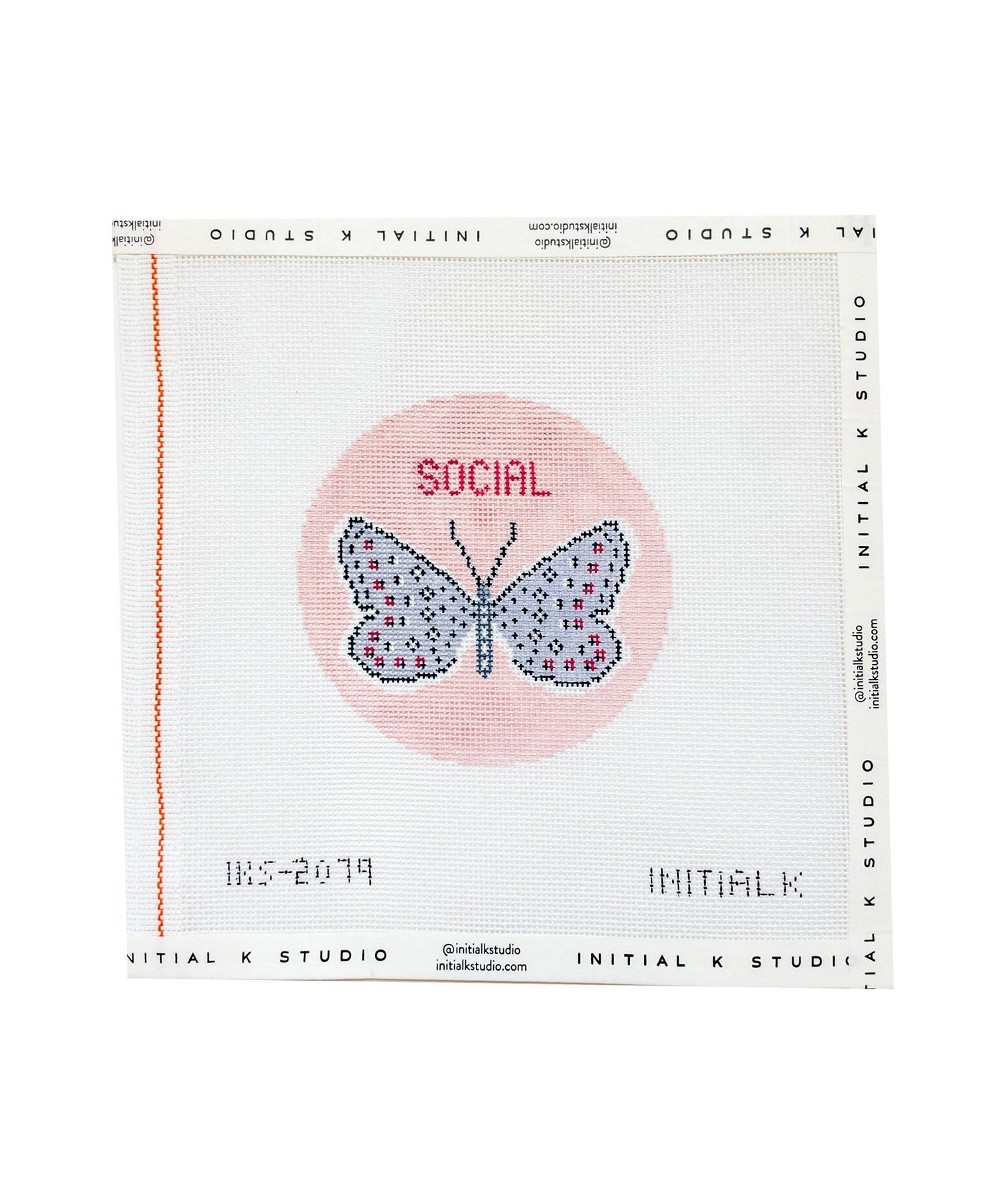 Social Butterfly Ornament Canvas