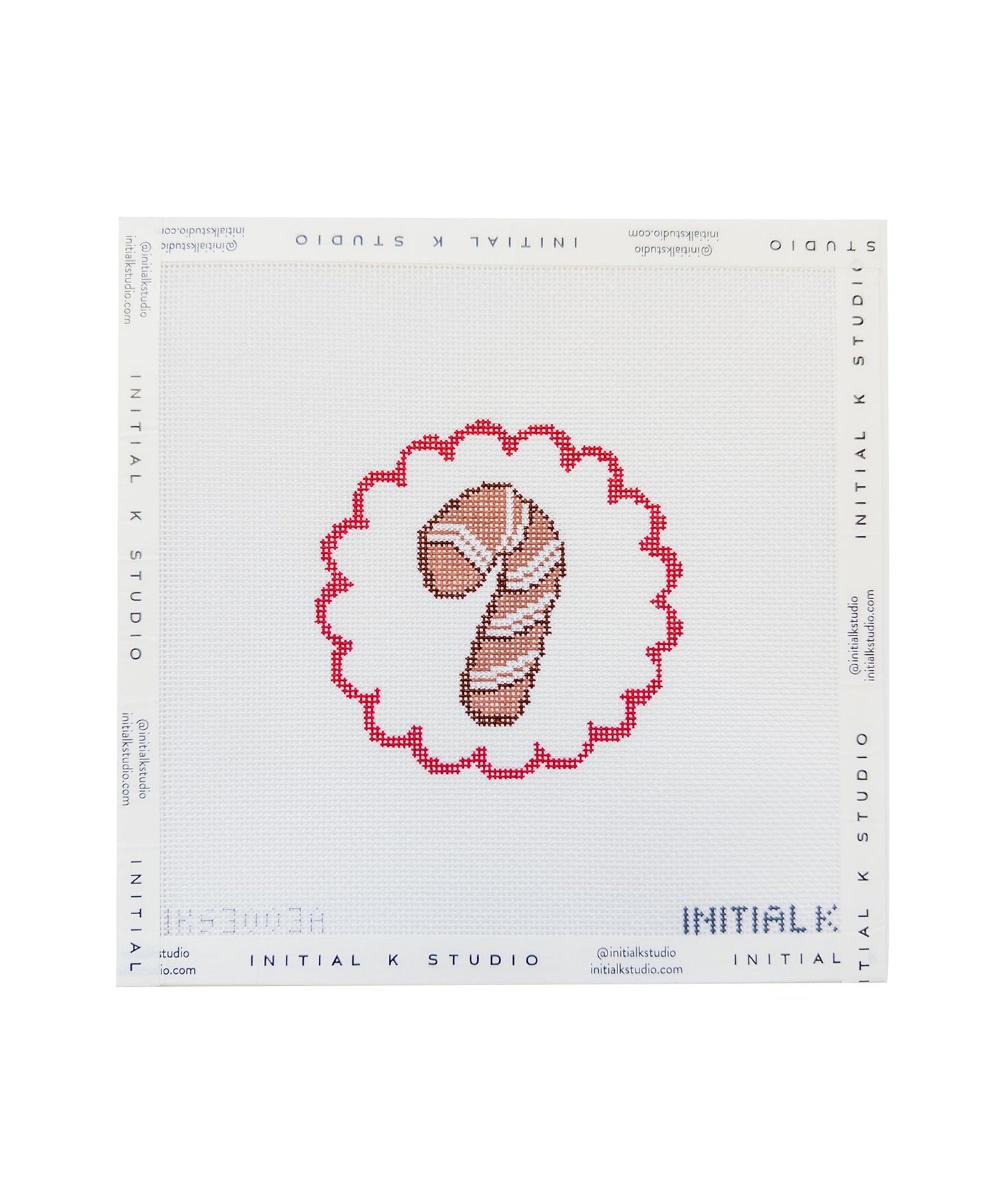 Candy Cane Cookie Ornament Canvas