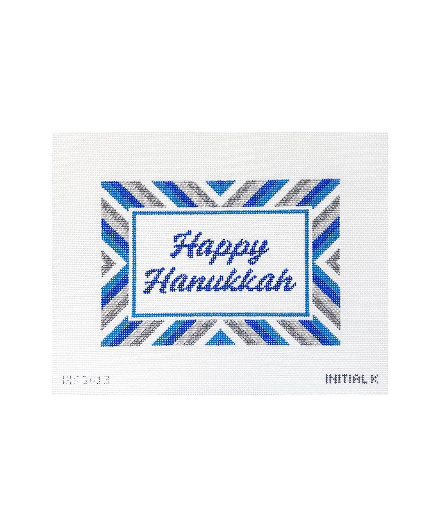 Happy Hanukkah Stripe Tray Canvas