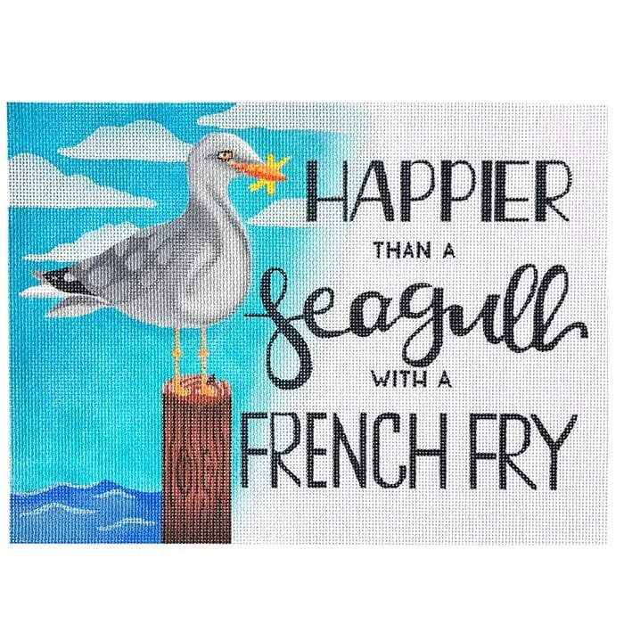 Happier than a seagull with a French fry
