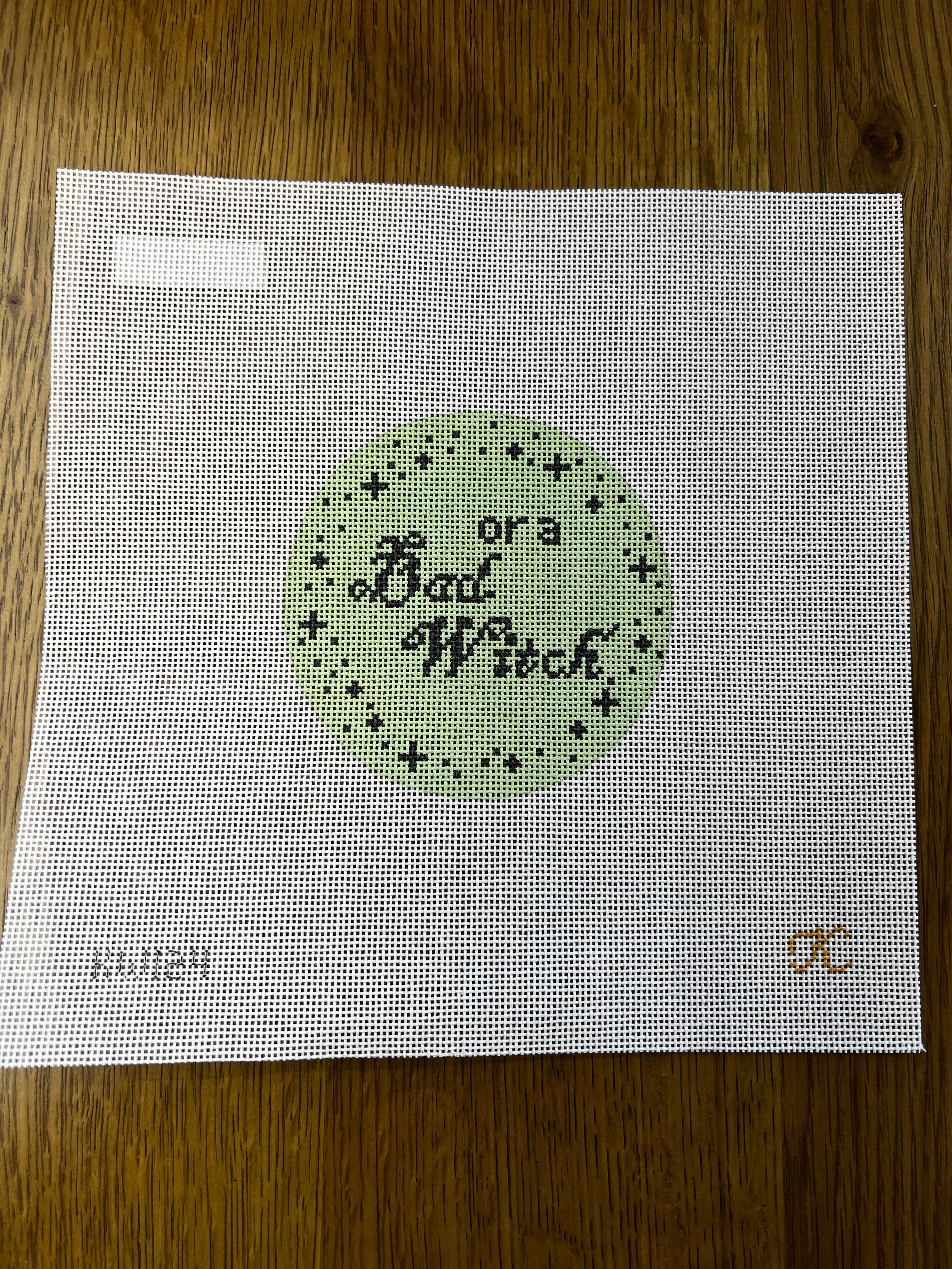 Are You a Bad Witch Round Canvas