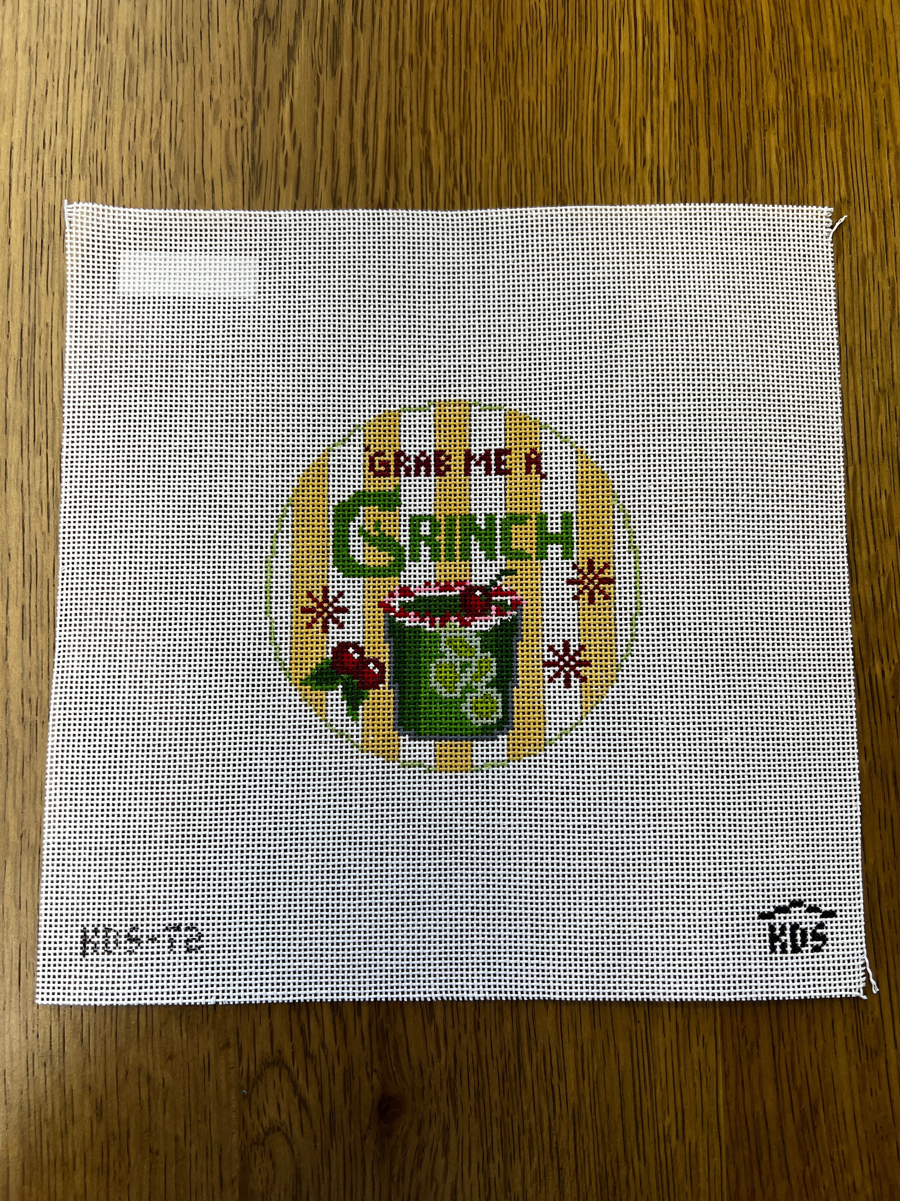 Happier Hour Coaster Grab Me a Grinch Canvas