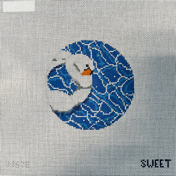 Swan Float Ornament Canvas