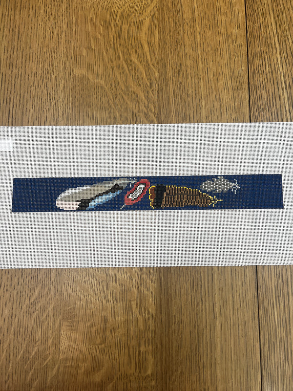 Gamebird Feathers Keyfob Canvas