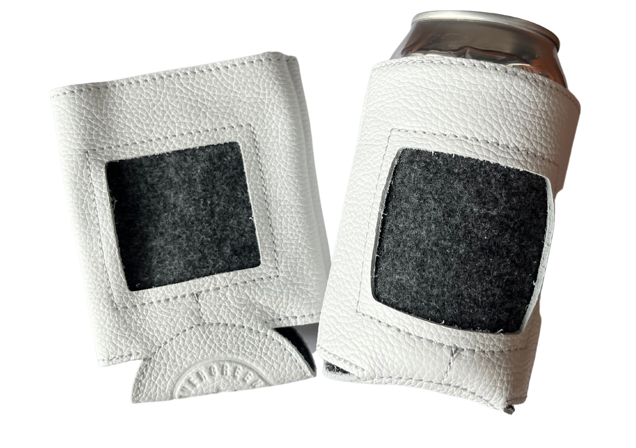 Self-Finishing Leather Can Cozy for Needlepoint, Classics, Standard Can Chestnut (Medium Brown)