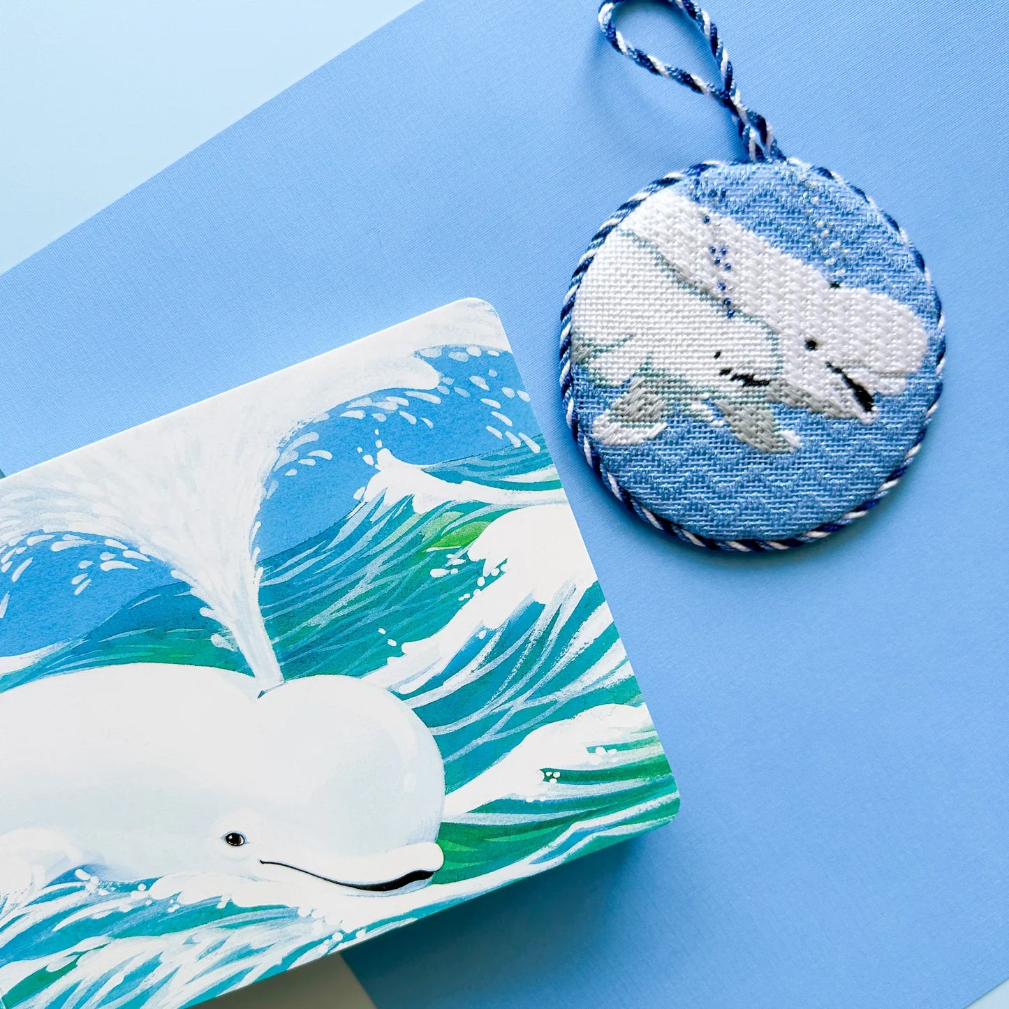 Mom and Baby Whale Canvas