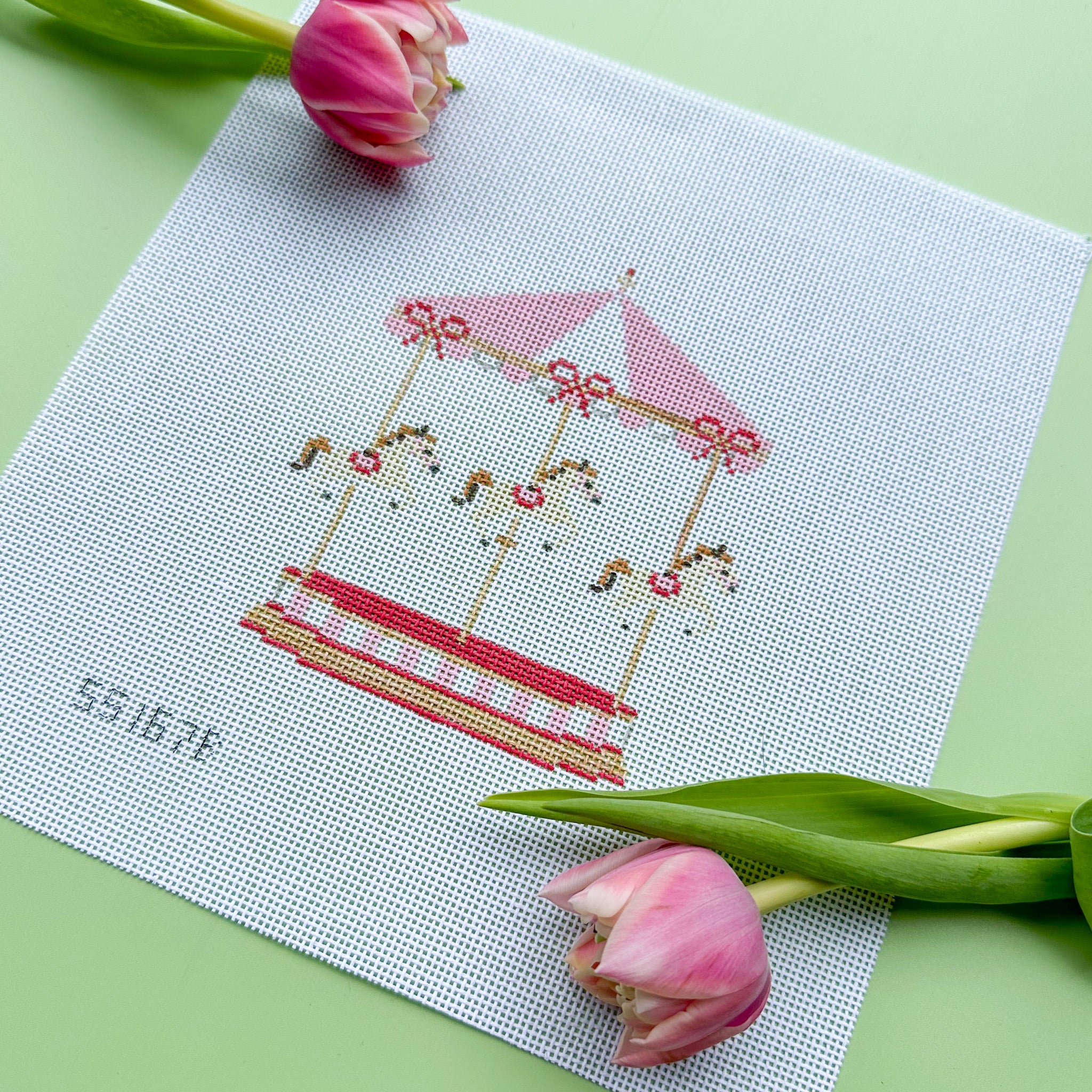 Carousel Series Canvas - Pink Baby