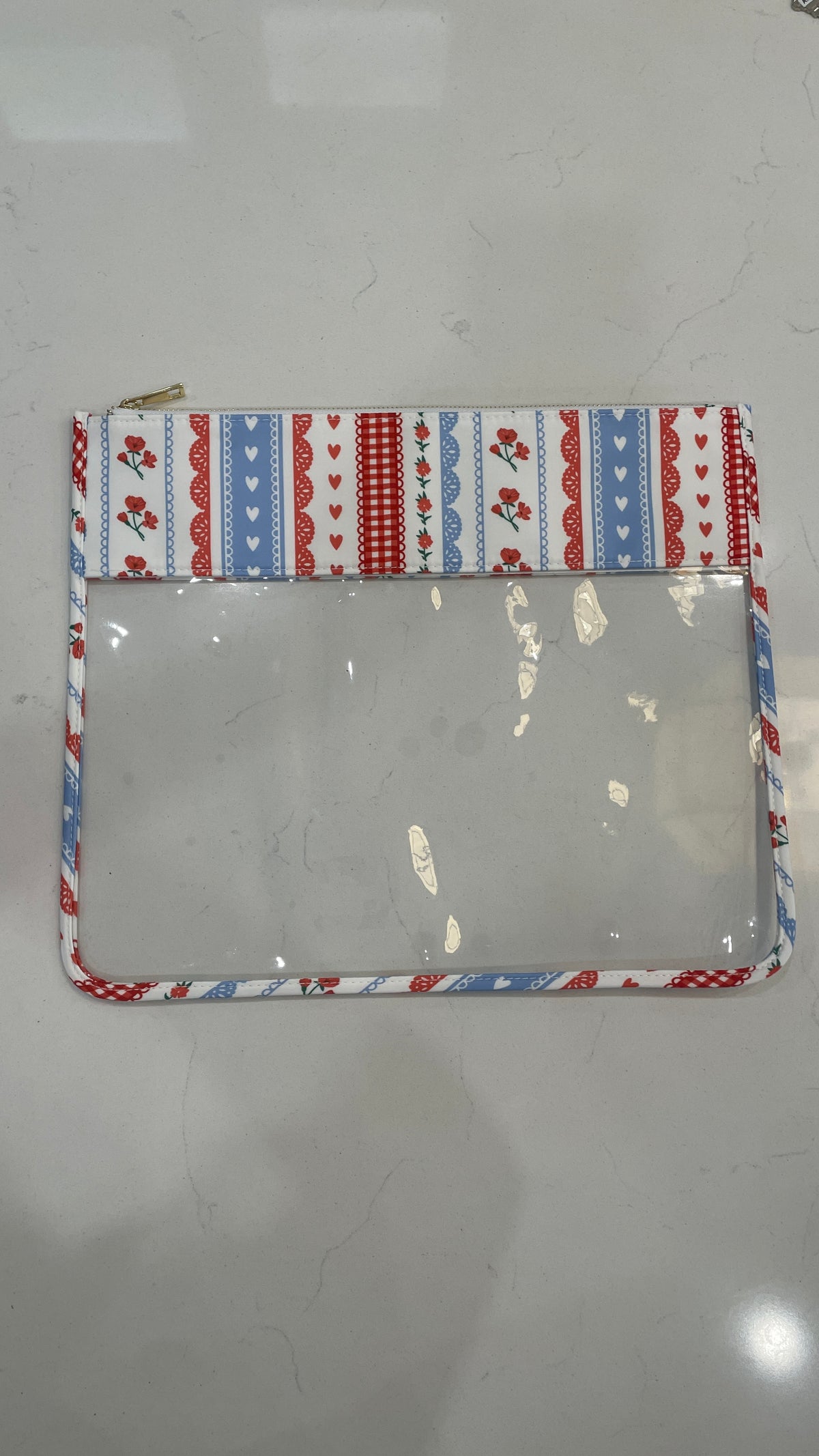 Vinyl Project Bag - Red White & Blue Med.