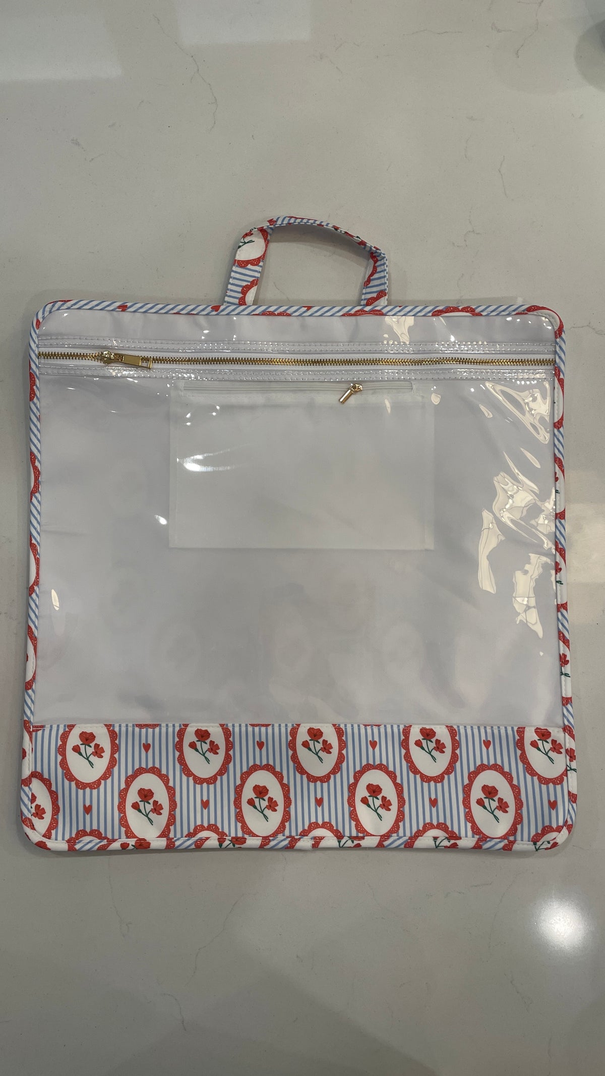 Vinyl Project Bag - Red White & Blue Lg.