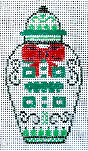 Christmas Ginger Jar Canvas