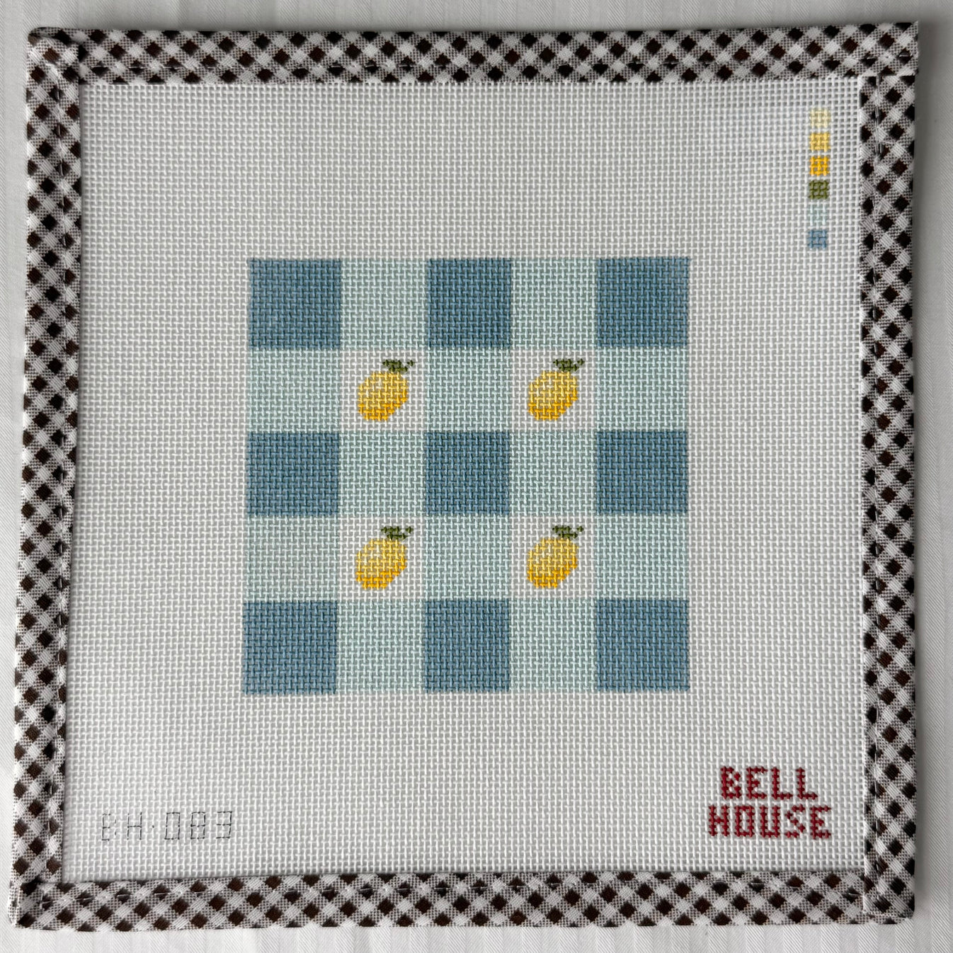 Lemon Plaid 4"