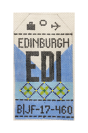 Edinburgh Vintage Travel Tag Canvas