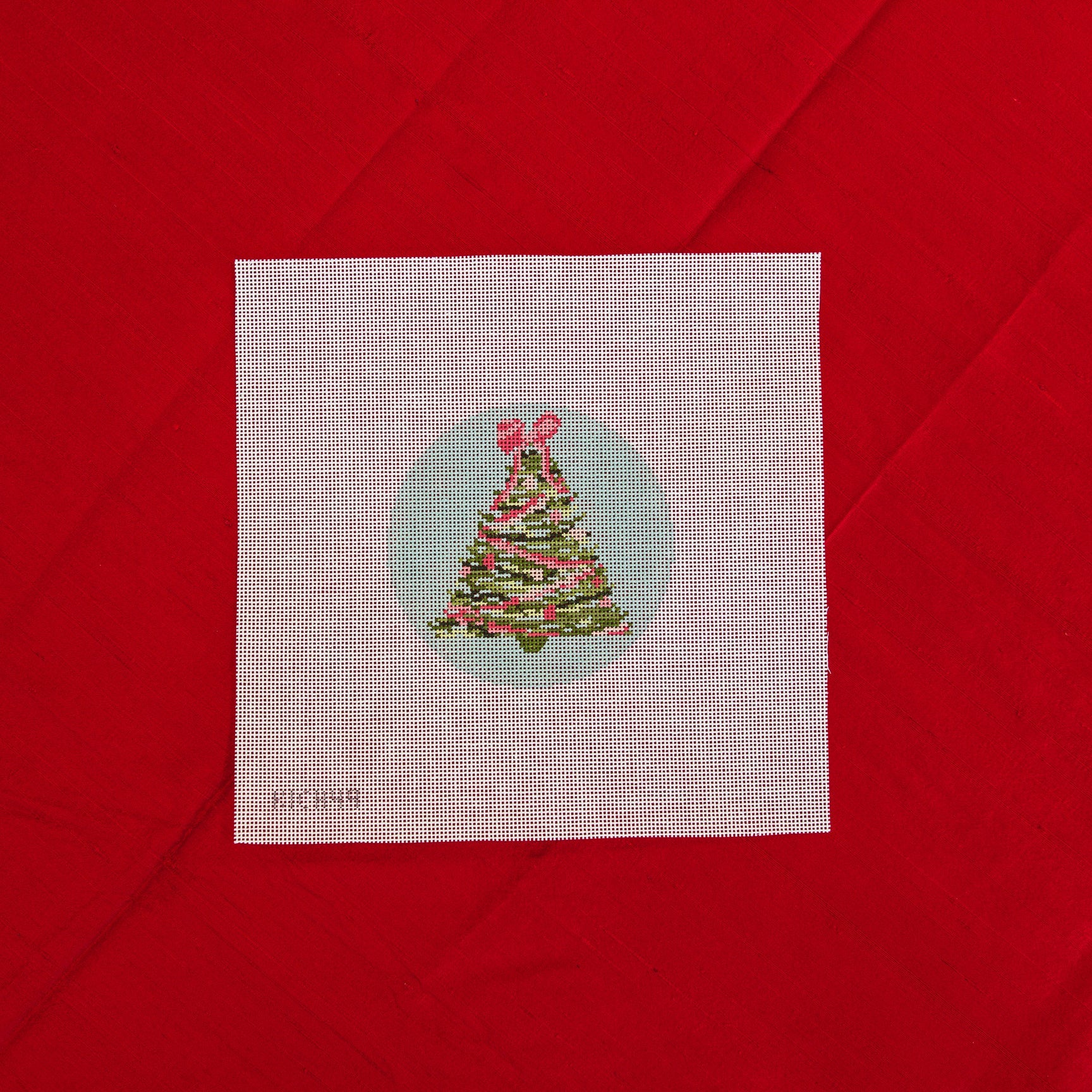 Tree Ornament Canvas - Blue