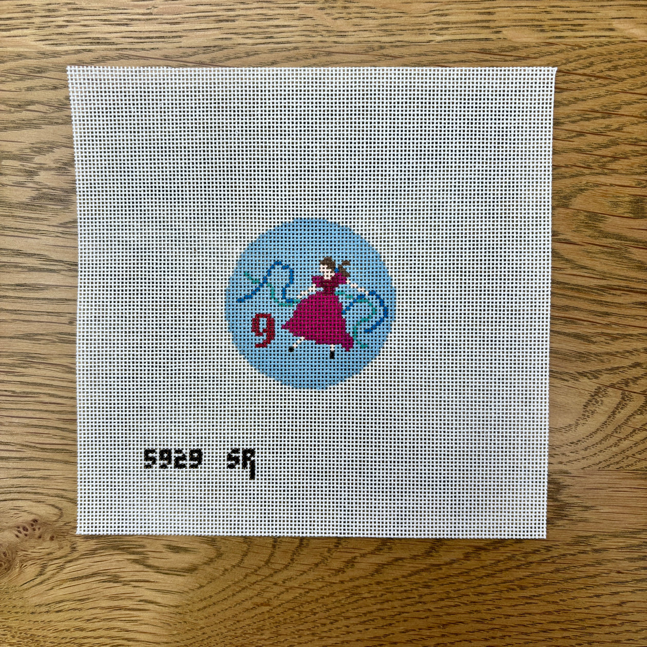 Twelve Days, 2.5" Rounds Day Nine - Ladies Canvas