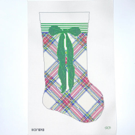 Cream Tartan Stocking