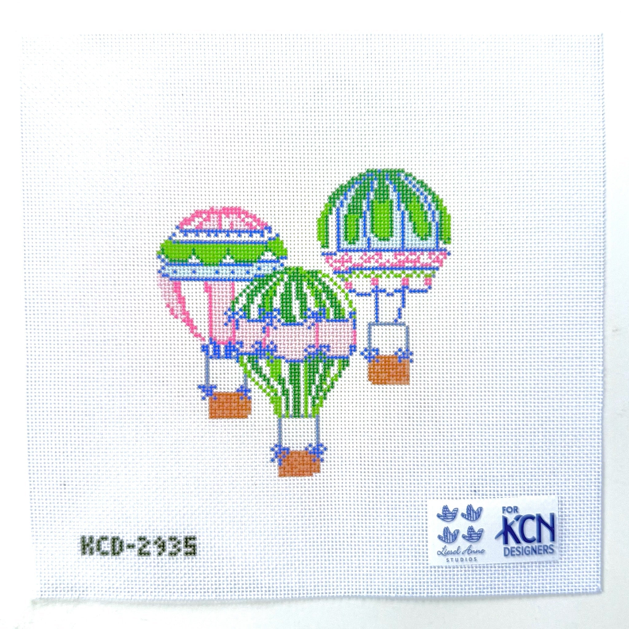 Hot Air Balloon Ornament Printed Canvas