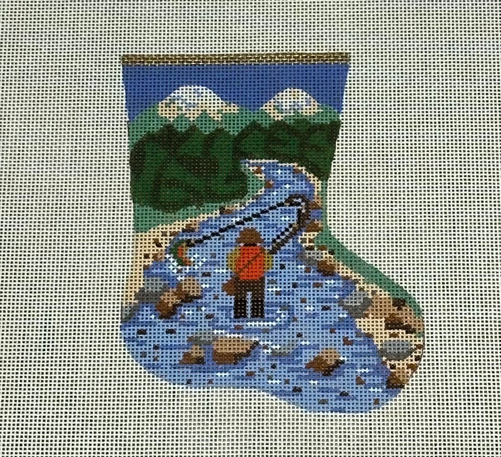 Fly Fishing Mini Stocking Canvas