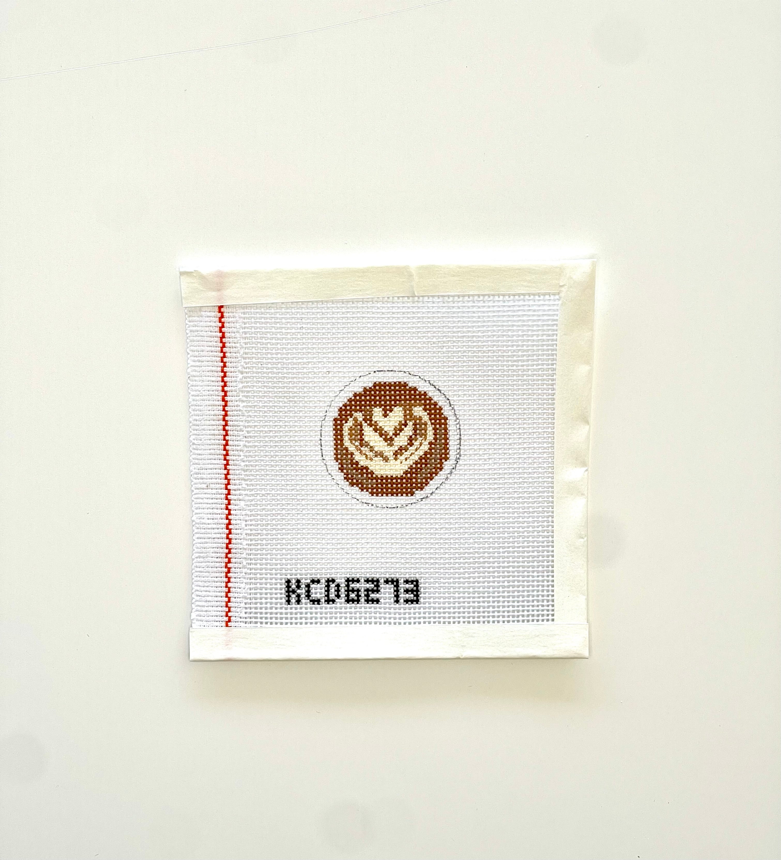 Latte Key Fob Insert Canvas